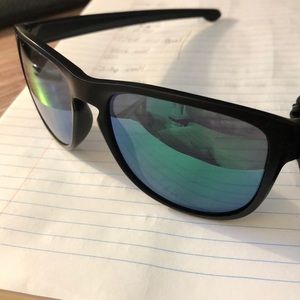 Oakley Sliver Jade Iridium Sunglasses
